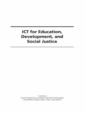 cover image of ICT for Education, Development, and Social Justice